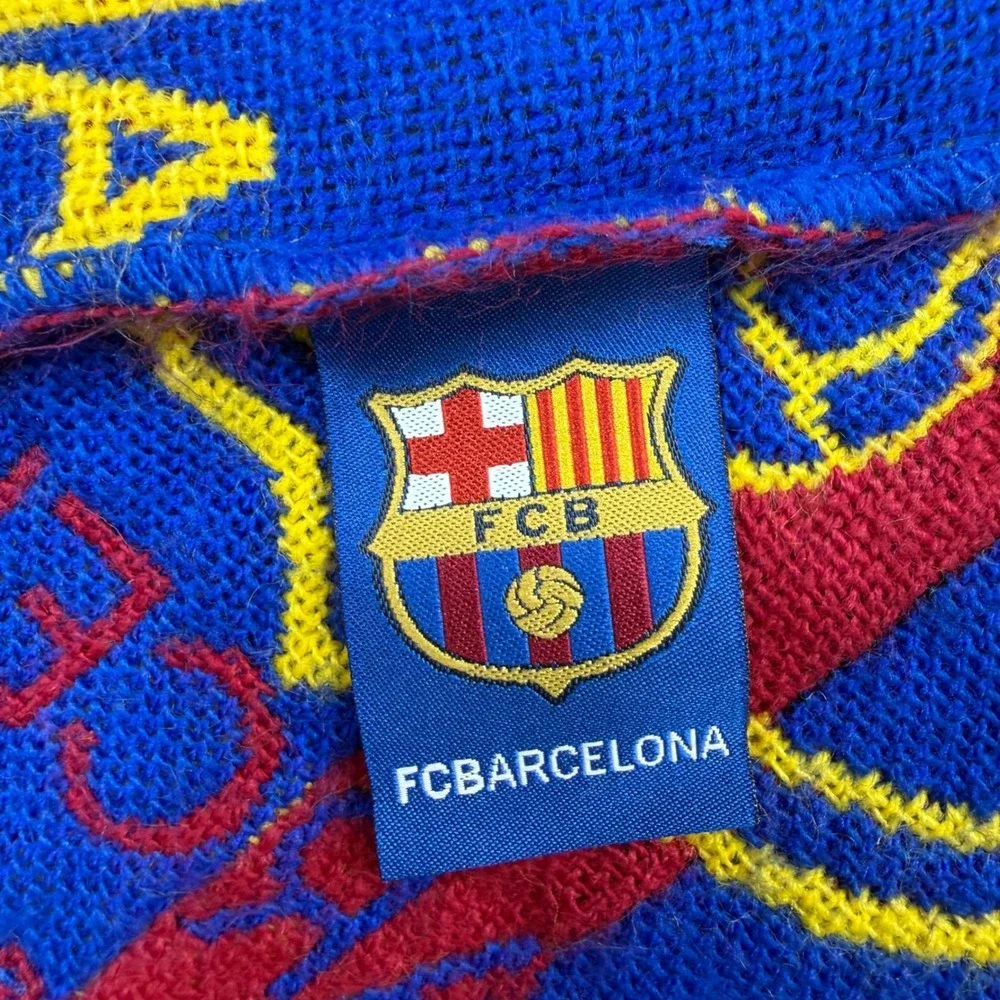 FC Barcelona Official Scarf Blaugrana Red Blue Knit Soccer Fan Perseo Trade‎